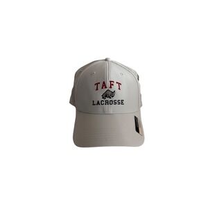 Ahead Taft Lacrosse Rhino Hat White Performance Ultimate Fit Adjustable Cap NWT